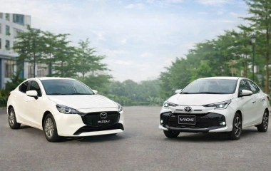 So sánh Mazda 2 và Vios của nhà Toyota